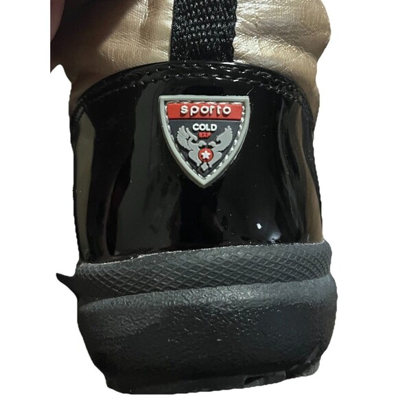 Sporto Eco System Tracy Waterproof Champagne & Black Snow Ankle Boots Women's 8 - Picture 8 of 9